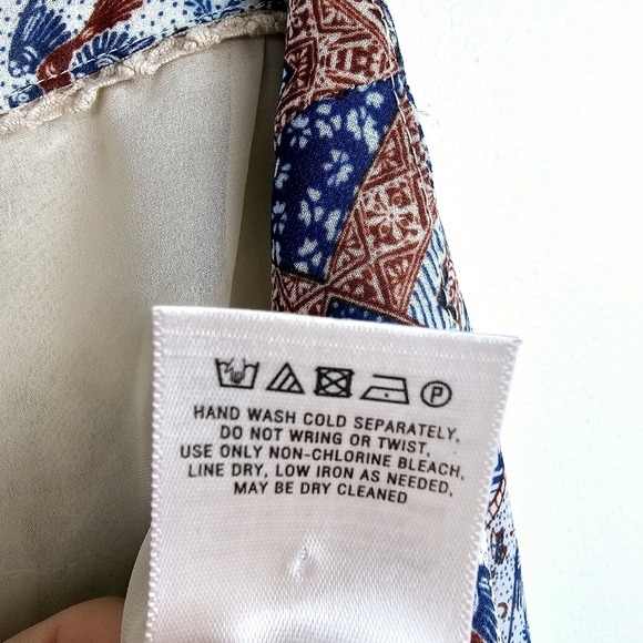 Anthropologie Elevenses Seaflower Palazzo Sheer Pants - Picture 11 of 11